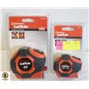 Image 1 : 2 CRESCENT LUFKIN 1/2? X 12? TAPE & 25? TAPE