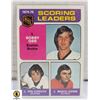 Image 1 : 1975-76 TOPPS BOBBY ORR CARD NUMBER 210