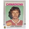 Image 1 : 1975-76 TOPPS LARRY ROBINSON CARD NUMBER 241