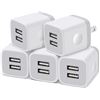 Image 1 : NEW 5 PACK USB WALL CHARGERS