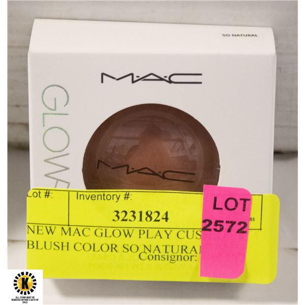 NEW MAC GLOW PLAY CUSHIONY BLUSH COLOR SO NATURAL