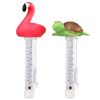 Image 1 : NEW 2 PACK FLOATING POOL THEMOMETER FLAMINGO AND