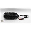 Image 1 : NEW JET BLACK CHARCOAL & CERAMIC HAIR BRUSH 2.5"