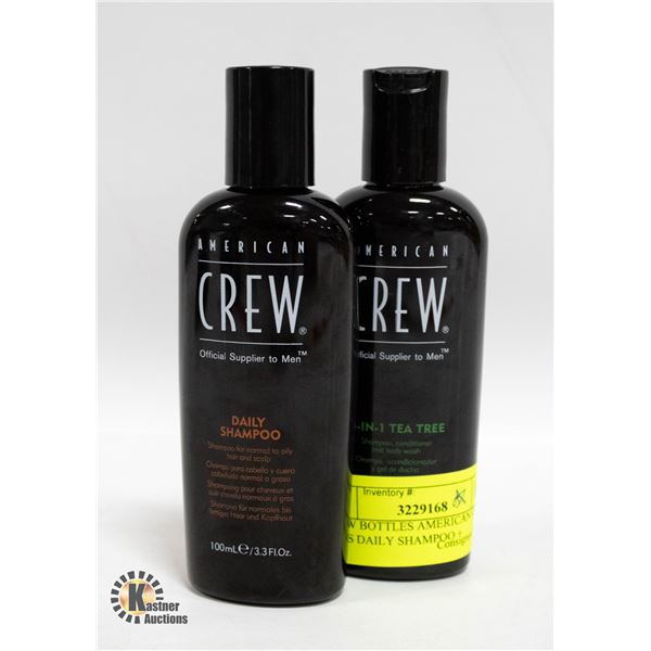 2 NEW BOTTLES AMERICAN CREW MENS DAILY SHAMPOO +