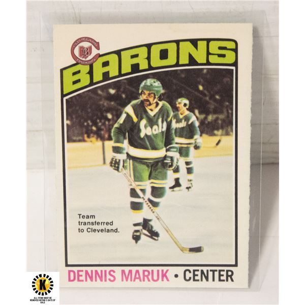 1976-77 O-PEE-CHEE DENIS MARUK ROOKIE CARD #86