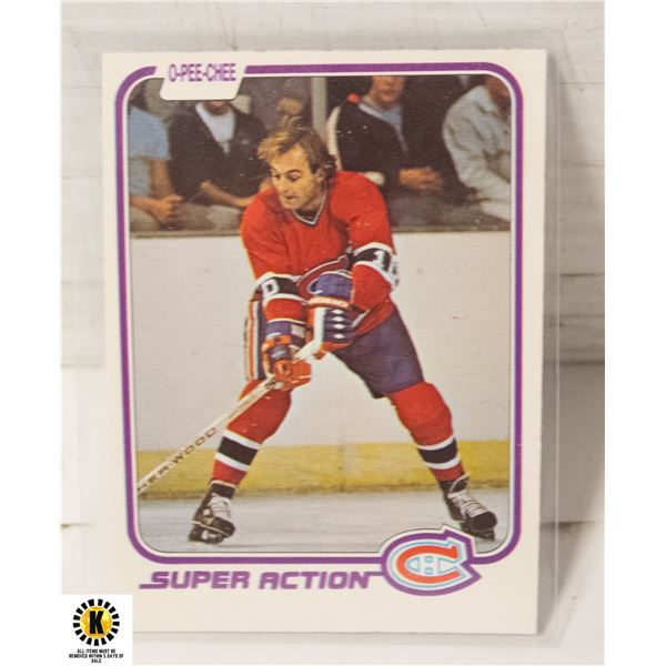 1981-82 O-PEE-CHEE GUY LAFLEUR CARD NUMBER 195