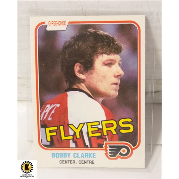 1981-82 O-PEE-CHEE BOBBY CLARKE CARD NUMBER 240