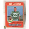 Image 1 : 1971 O-PEE-CHEE RON LANCASTER CARD NUMBER 101