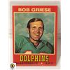 Image 1 : 1974 TOPPS BOB GRIESE WONDER BREAD CARD NUMBER 8