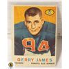 Image 1 : 1959 TOPPS GERRY JAMES CARD NUMBER 7