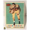 Image 1 : 1959 TOPPS JOHN BRIGHT CARD NUMBER 41