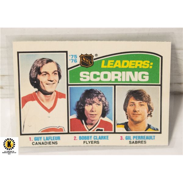 1976-77 O-PEE-CHEE GUY LAFLEUR CARD NUMBER 3