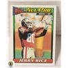 Image 1 : 1991 TOPPS JERRY RICE CARD NUMBER 81