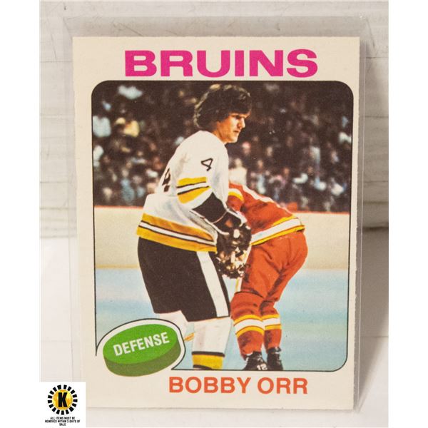 1975-76 O-PEE-CHEE BOBBY ORR CARD NUMBER 100