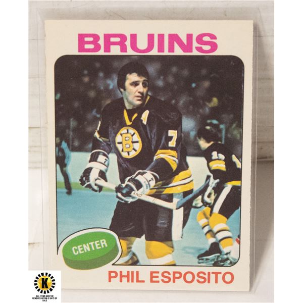 1975-76 O-PEE-CHEE PHIL ESPOSITO CARD NUMBER 200