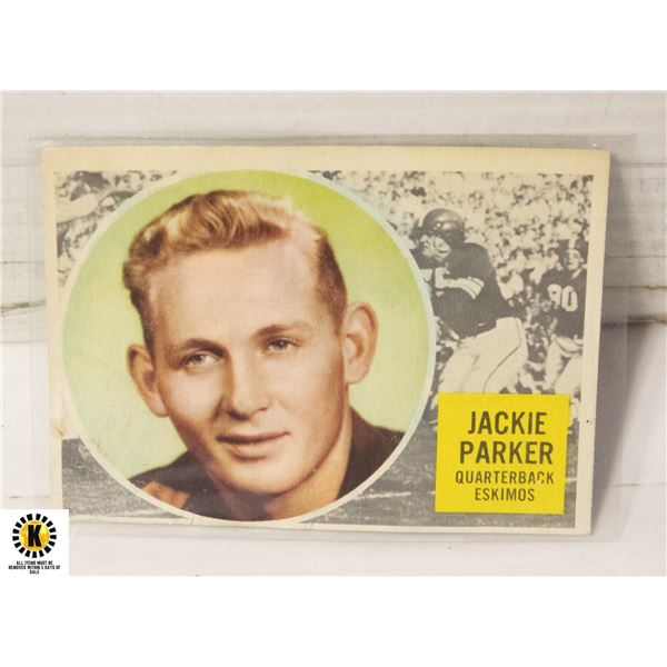 1960 TOPPS JACKIE PARKER CARD NUMBER 17