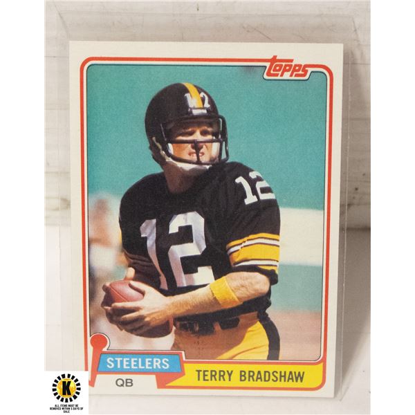 1981 TOPPS TERRY BRADSHAW CARD NUMBER 375