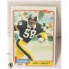 Image 1 : 1981 TOPPS JACK LAMBERT CARD NUMBER 155
