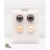 Image 1 : #139-NATURAL AKOYA PEARL EARRINGS  2PCS
