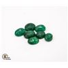 Image 1 : #103- GREEN EMERALD GEMSTONES  40.75CT
