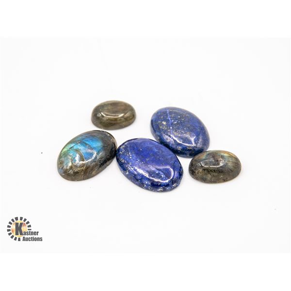 #56-LABADORITE ,LAPIS LZULI  GEMSTONES 89.65 CT