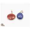 Image 1 : #67-NATURAL LAPIS LAZULI ,CAMELIAN PENDANT