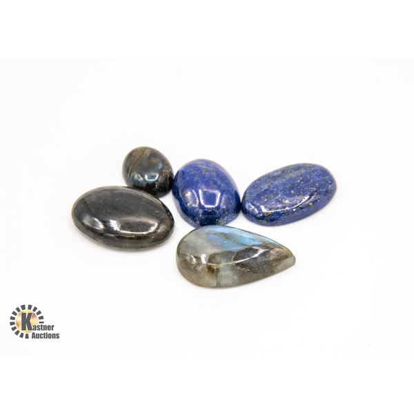 #55-  LABADORITE ,LAPIS LZULI  GEMSTONES 94.70CT