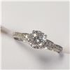 Image 1 : BZ1682-151 10K MOISSANITE + DIAMOND RING