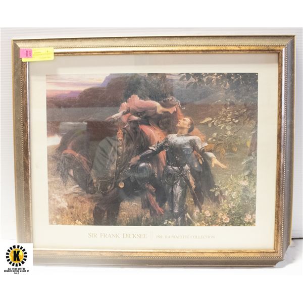 ROMANTIC RENAISSANCE 23 X 19 INCH FRAMED