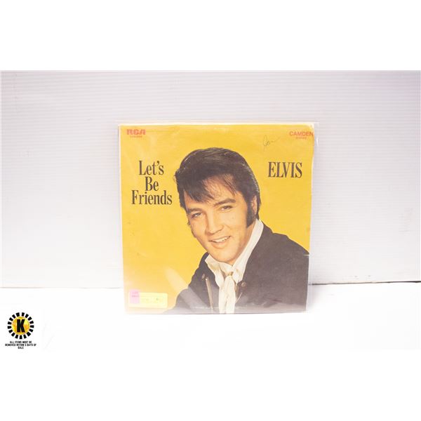 LOT OF 2 ELVIS PRESLEY VINYL ALBUMS LETS