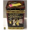 Image 1 : COLLECTORS TIN W/1LB CHOCOLATE MACAROONS
