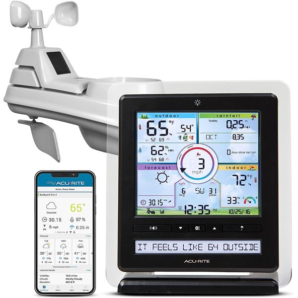 NEW WITH BOX ACURITE PROFESSIONAL WEATHER CENTER