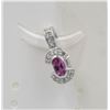 Image 1 : #132-PINK SAPPHIRE PENDANT
