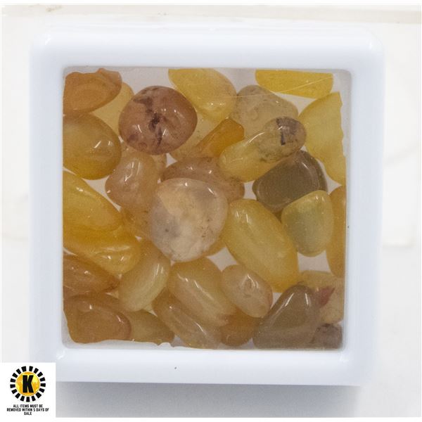 #163- NATURAL YELLOW AGATE ROUGHT  96.65 CT