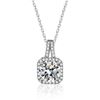 Image 1 : 2 CT GRA CERTIFIED MOISSANITE 925 SILVER NECKLACE
