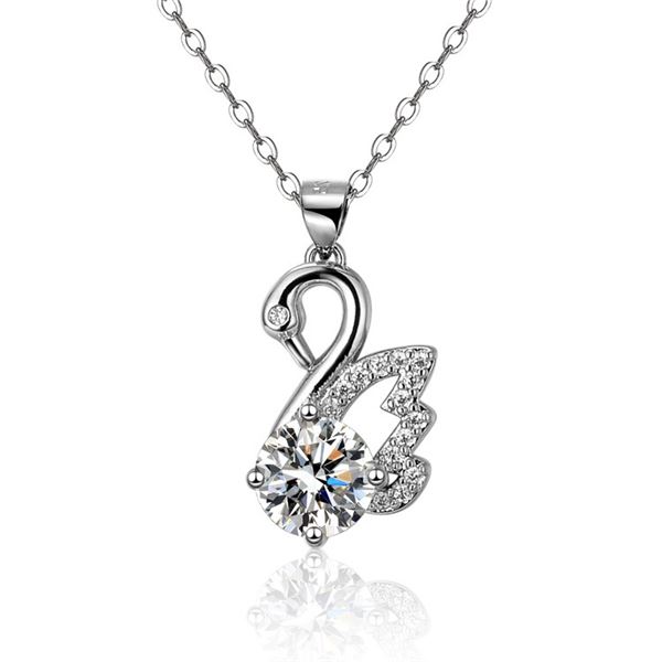 1 CT GRA CERTIFIED MOISSANITE 925 SILVER NECKLACE