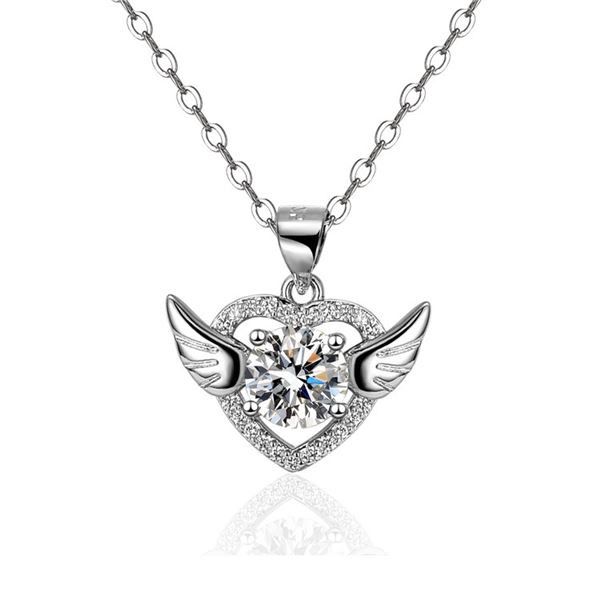 1 CT GRA CERTIFIED MOISSANITE 925 SILVER NECKLACE