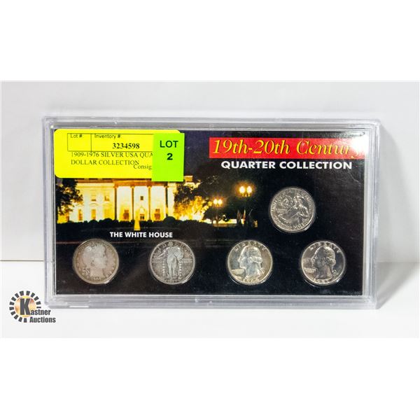 1909-1976 SILVER USA QUARTER DOLLAR COLLECTION