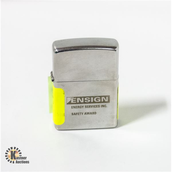 ENSIGN BRAND ENGRAVED ZIPPO LIGHTER