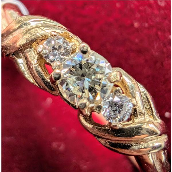 BZ2020-3C 10K 1.47G NATURAL DIAMOND 0.15CT RING