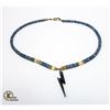 Image 1 : GEMSTONE AND SHELL VINTAGE NECKLACE