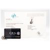 Image 2 : #381-3.00 CT GRA CERTIFIED ROUND BRILLIANT CUT