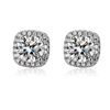 Image 1 : 1 CT GRA CERTIFIED MOISSANITE 925 SILVER EARRINGS