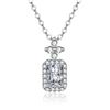 Image 1 : 1 CT GRA CERTIFIED MOISSANITE 925 SILVER NECKLACE