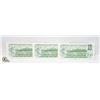 Image 2 : ENVELOPE WITH 3 UNCIRCULATED, SEQUENTIAL 1$ BILLS