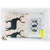 Image 1 : NEW LINENCORP FABRIC SHOWER CURTAIN AND HOOKS