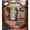 Image 1 : GOLDTONE FRAME HEXAGON MIRROR 28" X 34"