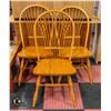 Image 1 : 3 WHEAT BACK OAK DINING CHAIRS