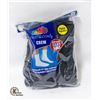 Image 1 : BLACK CREW SOCKS 12-16 SIZE 6-PACK FRUIT OF