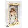 Image 1 : 18" PORCELAIN DOLL